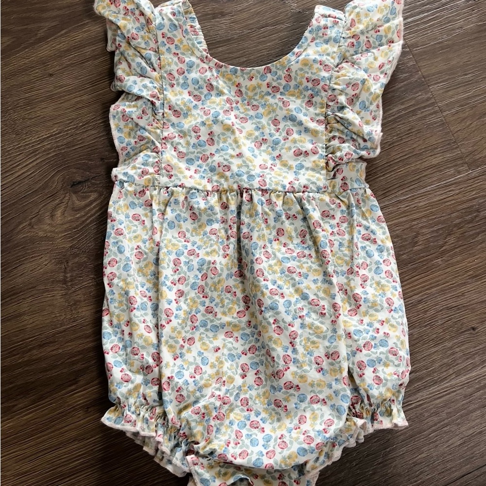 Konges Slojd floral baby romper